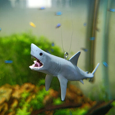 Barkácsolás akváriumban lebegő díszek Kreatív Aquascape Cápa figurák dekoráció akvárium kézműves tenger alatti állatok tereprendezési dekorációk