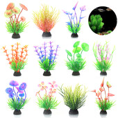 1 τεμ. Προσομοίωση Τεχνητού Φυτού Διακόσμηση Ενυδρείου Πλαστικό Υποβρύχιο Αξεσουάρ Ενυδρείου με χόρτο ζιζανίων Στολίδι Διακόσμηση Δεξαμενής Ψαριών