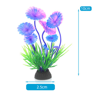 1 τεμ. Προσομοίωση Τεχνητού Φυτού Διακόσμηση Ενυδρείου Πλαστικό Υποβρύχιο Αξεσουάρ Ενυδρείου με χόρτο ζιζανίων Στολίδι Διακόσμηση Δεξαμενής Ψαριών