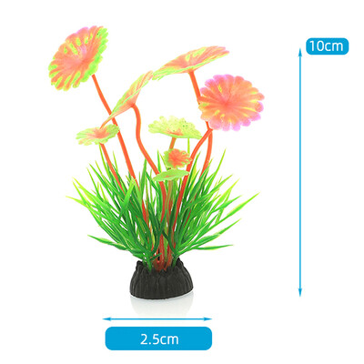 1 τεμ. Προσομοίωση Τεχνητού Φυτού Διακόσμηση Ενυδρείου Πλαστικό Υποβρύχιο Αξεσουάρ Ενυδρείου με χόρτο ζιζανίων Στολίδι Διακόσμηση Δεξαμενής Ψαριών