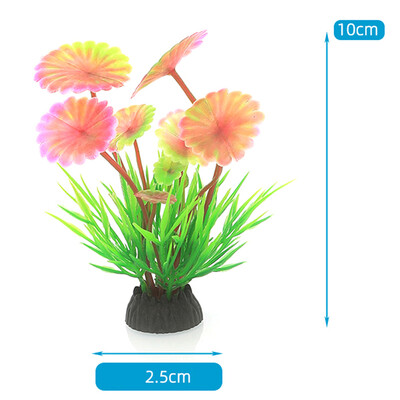 1 τεμ. Προσομοίωση Τεχνητού Φυτού Διακόσμηση Ενυδρείου Πλαστικό Υποβρύχιο Αξεσουάρ Ενυδρείου με χόρτο ζιζανίων Στολίδι Διακόσμηση Δεξαμενής Ψαριών