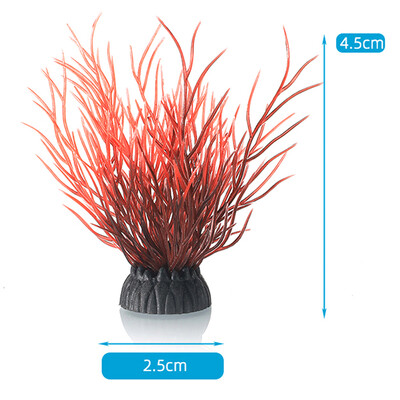 1 τεμ. Προσομοίωση Τεχνητού Φυτού Διακόσμηση Ενυδρείου Πλαστικό Υποβρύχιο Αξεσουάρ Ενυδρείου με χόρτο ζιζανίων Στολίδι Διακόσμηση Δεξαμενής Ψαριών