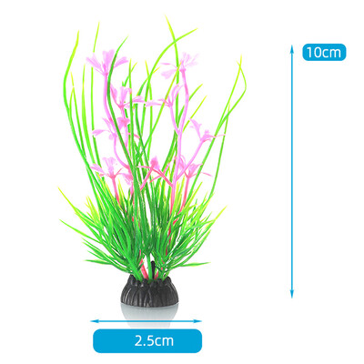 1 τεμ. Προσομοίωση Τεχνητού Φυτού Διακόσμηση Ενυδρείου Πλαστικό Υποβρύχιο Αξεσουάρ Ενυδρείου με χόρτο ζιζανίων Στολίδι Διακόσμηση Δεξαμενής Ψαριών