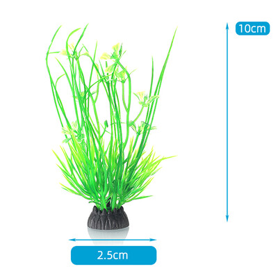 1 τεμ. Προσομοίωση Τεχνητού Φυτού Διακόσμηση Ενυδρείου Πλαστικό Υποβρύχιο Αξεσουάρ Ενυδρείου με χόρτο ζιζανίων Στολίδι Διακόσμηση Δεξαμενής Ψαριών