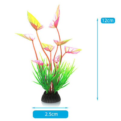 1 τεμ. Προσομοίωση Τεχνητού Φυτού Διακόσμηση Ενυδρείου Πλαστικό Υποβρύχιο Αξεσουάρ Ενυδρείου με χόρτο ζιζανίων Στολίδι Διακόσμηση Δεξαμενής Ψαριών