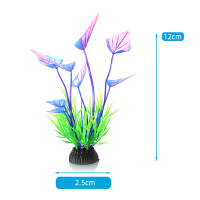 1 τεμ. Προσομοίωση Τεχνητού Φυτού Διακόσμηση Ενυδρείου Πλαστικό Υποβρύχιο Αξεσουάρ Ενυδρείου με χόρτο ζιζανίων Στολίδι Διακόσμηση Δεξαμενής Ψαριών