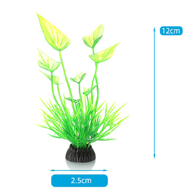 1 τεμ. Προσομοίωση Τεχνητού Φυτού Διακόσμηση Ενυδρείου Πλαστικό Υποβρύχιο Αξεσουάρ Ενυδρείου με χόρτο ζιζανίων Στολίδι Διακόσμηση Δεξαμενής Ψαριών