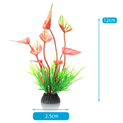 1 τεμ. Προσομοίωση Τεχνητού Φυτού Διακόσμηση Ενυδρείου Πλαστικό Υποβρύχιο Αξεσουάρ Ενυδρείου με χόρτο ζιζανίων Στολίδι Διακόσμηση Δεξαμενής Ψαριών