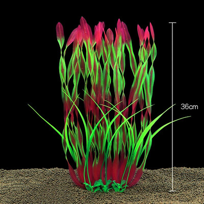 1τμχ Τεχνητά Υποβρύχια Φυτά Ενυδρείο Δεξαμενή Ψαριών Διακόσμηση Φυκιών Πράσινο Μωβ Νερό Χόρτο Προβολή Διακοσμήσεις για το Σπίτι