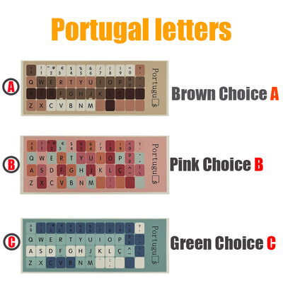 Krāsainas universālas tastatūras uzlīmes, datora tastatūras nomaiņas uzlīmes Tastatūras burtu uzlīmes Nekrītošas, neatstāj pēdas