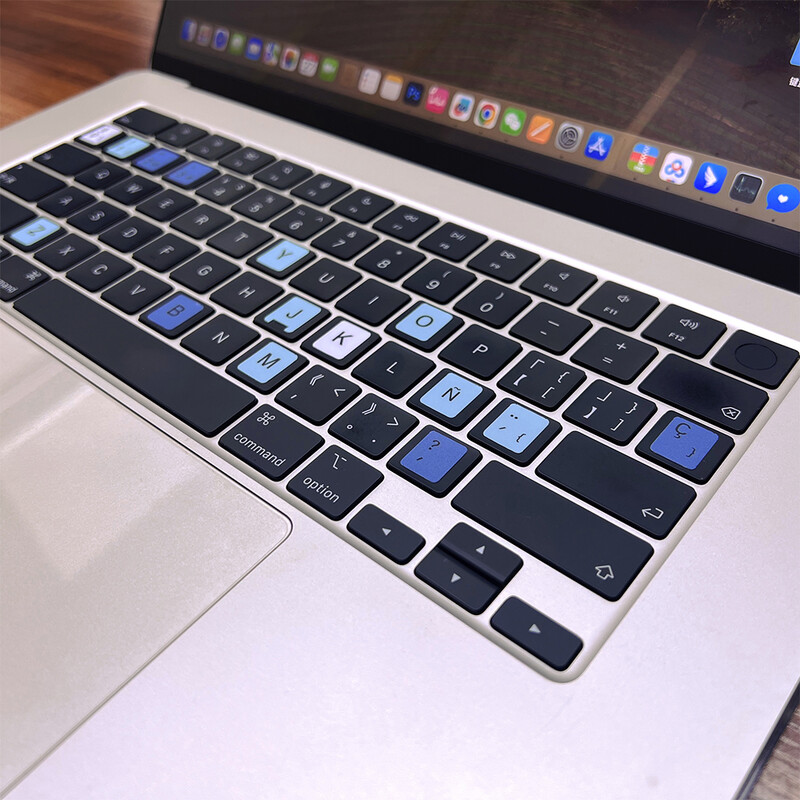 Krāsainas universālas tastatūras uzlīmes, datora tastatūras nomaiņas uzlīmes Tastatūras burtu uzlīmes Nekrītošas, neatstāj pēdas