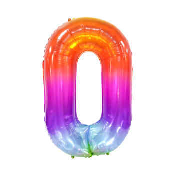 40 ιντσών Rainbow Digital Balloon rainbow Birthday Big Numbers 1 2 3 4 5 6 7 8 μπαλόνι διακόσμησης πάρτι 9 ετών χονδρική