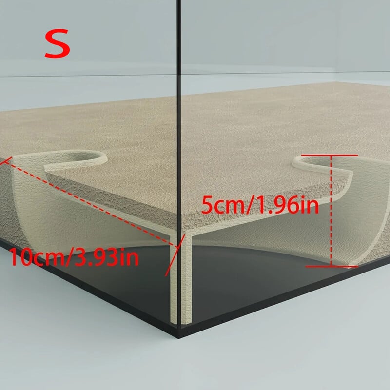 Föld alatti sarokalagút akváriumi barlanghoz/akváriumhoz Vízi háziállatok tenyésztéséhez és pihenéshez akvárium díszek