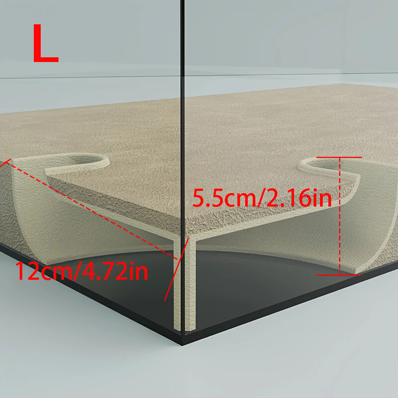 Föld alatti sarokalagút akváriumi barlanghoz/akváriumhoz Vízi háziállatok tenyésztéséhez és pihenéshez akvárium díszek