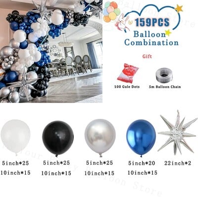 Tmavozelená balónová girlanda, oblúková súprava, svadobná narodeninová párty, dekorácia, čierno-zlatý latexový balón, výročie, promócie, stužková...