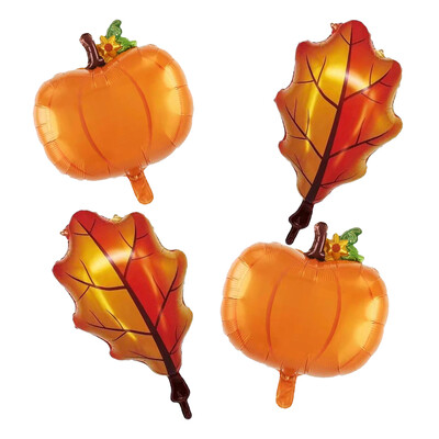 Balon od bundeve od 5 komada s kompletom balona s brojevima od 32" za prvi rođendan, jesenski ukrasi za Dan zahvalnosti Baloni od folije od javorovog lišća od bundeve