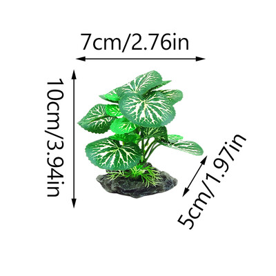 1 vnt tikroviški dirbtiniai vandens augalai terariumo dekoravimui Šilko dirbtinė žalia tikroviška žuvų bako dekoravimui, papuošalas vėžliukui