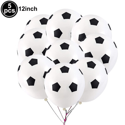 Futbolo balionų rinkinio gimtadienio dekoras berniukui Futbolo gimtadienio vakarėlio reikmenys Futbolo vakarėlis Balionas Futbolo sporto teminės vakarėlio paslaugos