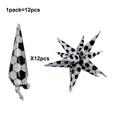 Futbolo balionų rinkinio gimtadienio dekoras berniukui Futbolo gimtadienio vakarėlio reikmenys Futbolo vakarėlis Balionas Futbolo sporto teminės vakarėlio paslaugos