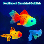 Akváriumi mesterséges világító hal valósághű mozgó, színes aranyhal szilikon hamis hal úszó, sötét haldíszben világít