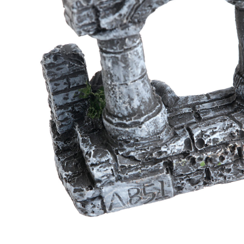 Akvárium dekoráció gyanta Róma tér kőoszlopok Akvárium tereprendezés akvárium Dísz dekoráció Tájkép dekoratív