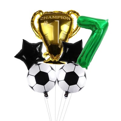 32-palcové zelené číslice, guľôčkové futbalové héliové balóny, trofejné balóny, detské darčeky, narodeninové párty, dekorácie pre deti