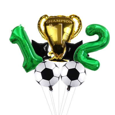 32-palcové zelené číslice, guľôčkové futbalové héliové balóny, trofejné balóny, detské darčeky, narodeninové párty, dekorácie pre deti