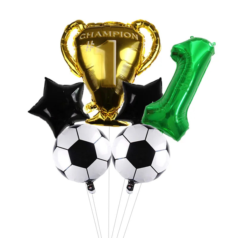 32-palcové zelené číslice, guľôčkové futbalové héliové balóny, trofejné balóny, detské darčeky, narodeninové párty, dekorácie pre deti