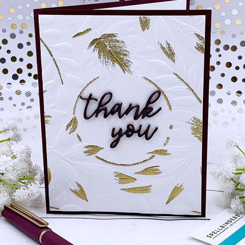 Stil nou 2024 - Serenade de toamnă Clasic 3d Relief Sculptură Folder, Diy Hârtie Decupaje Mold Transparent Placă de Plastic Design, Scr