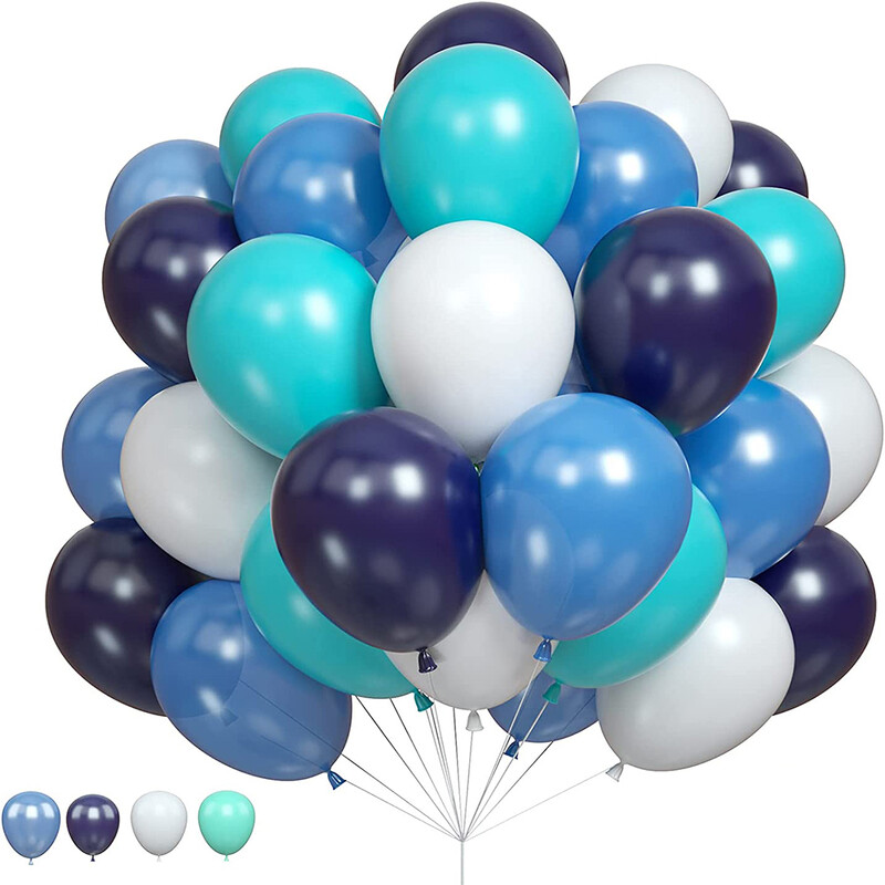 Kit ghirlandă cu balon, albastru, albastru, balon alb turcoaz, nuntă, baby shower, logodna pentru copii, decorare pentru prima zi de naștere