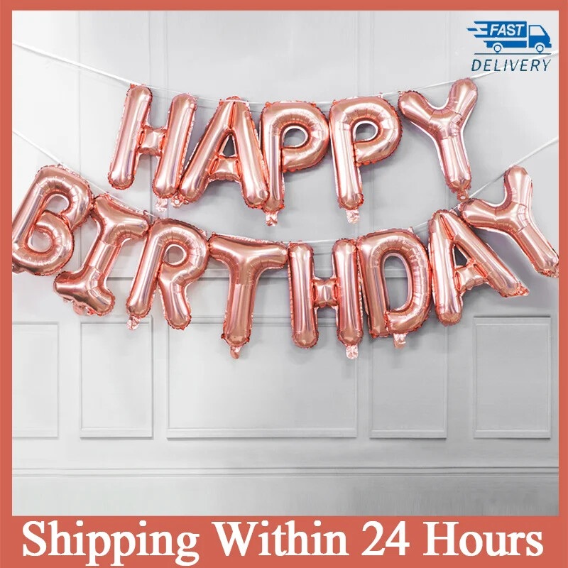 13 buc. Baloane La mulți ani Decorație pentru petrecere, auriu, negru, albastru, baloane din folie cu litere, set de baloane pentru băieți