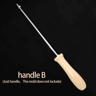 Kalup za brendiranje torte Sretan rođendan Metalni željezni pečat 3 cm Mjedena reljefna glava pečata s drvenom ručkom Pekarski kuhinjski alati za pečenje