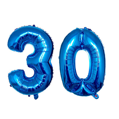 2 ks 32-palcových zlatých, strieborných, čiernych héliových fóliových balónov s číslom 16, 18, 30, 40, 50, 60, 70, 80, 90, dekoračných potrieb na narodeninovú párty.