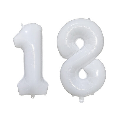 2 ks 32-palcových zlatých, strieborných, čiernych héliových fóliových balónov s číslom 16, 18, 30, 40, 50, 60, 70, 80, 90, dekoračných potrieb na narodeninovú párty.