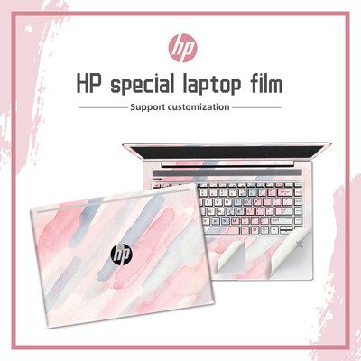 DIY akvarell borítólap laptop borító matrica Hp X360 billentyűzet matricák PVC bőr tok díszítő matrica HP Pavilion15 EG/14 DY/15 DW készülékhez