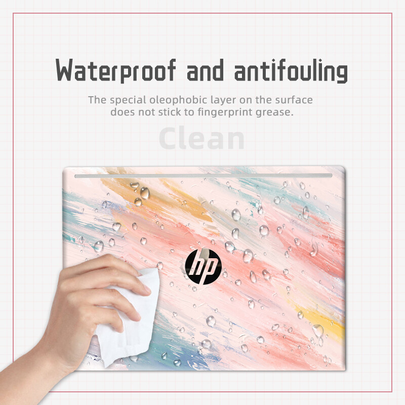 DIY akvareļkrāsu vāka klēpjdatora apvalku uzlīme Hp X360 tastatūras uzlīmes PVC apvalka rotājums HP Pavilion15 EG/14 DY/15 DW