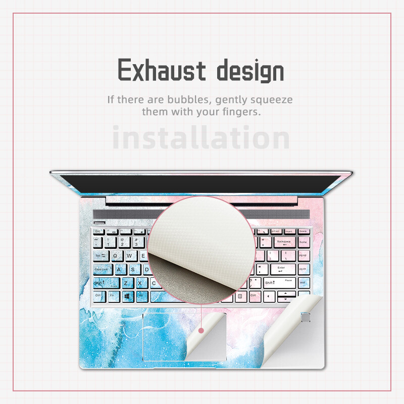 DIY akvareļkrāsu vāka klēpjdatora apvalku uzlīme Hp X360 tastatūras uzlīmes PVC apvalka rotājums HP Pavilion15 EG/14 DY/15 DW