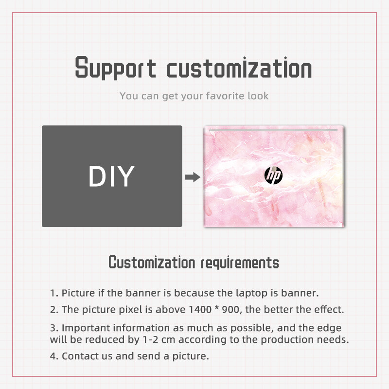 DIY akvareļkrāsu vāka klēpjdatora apvalku uzlīme Hp X360 tastatūras uzlīmes PVC apvalka rotājums HP Pavilion15 EG/14 DY/15 DW