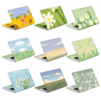 Πολύχρωμα αυτοκόλλητα Laptop Skins Texture Flower Vinly Skin Αδιάβροχα αυτοκόλλητα Decal 12/13/15/17 inch ή Macbook/Lenovo/mis/Hp/Acer