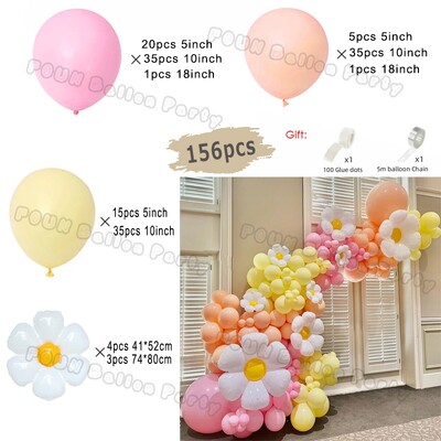 Macaron Balloon Garland Arch Kit Esküvői Születésnapi Party Dekoráció Gradiens Pillangó Balonok Szivárvány Ballon Babazuhany Dekor