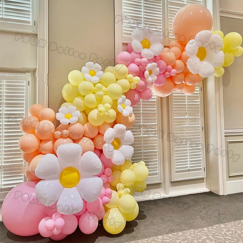 Macaron Balloon Garland Arch Kit Esküvői Születésnapi Party Dekoráció Gradiens Pillangó Balonok Szivárvány Ballon Babazuhany Dekor