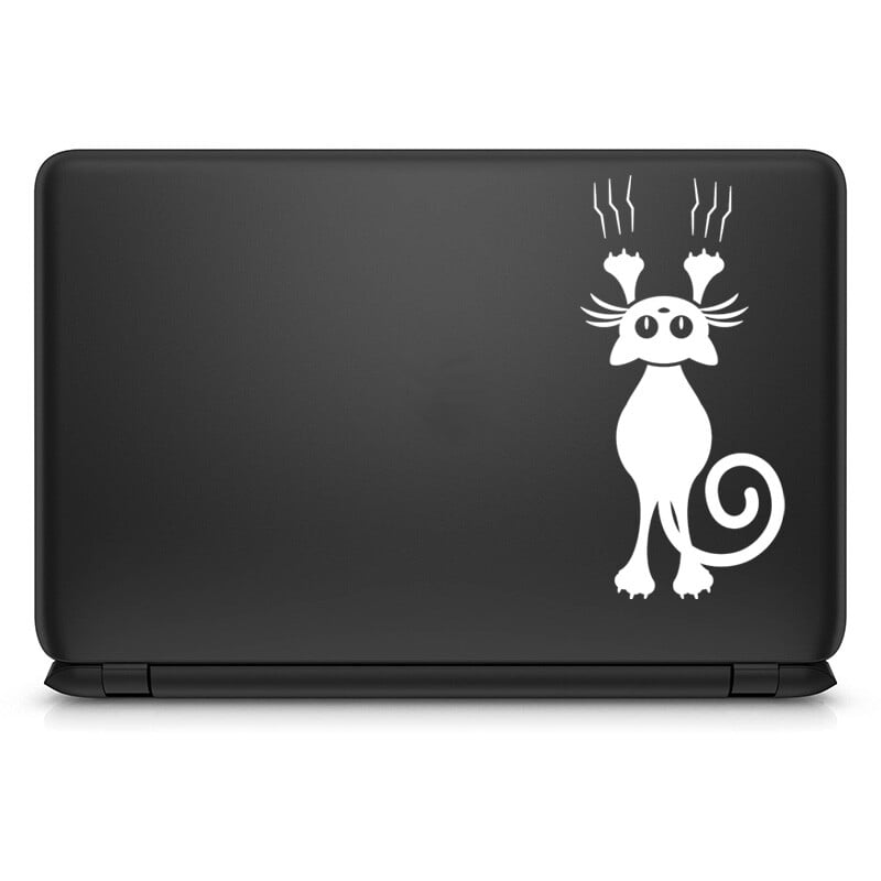 Lezecká stena, vinylová nálepka na notebook s mačkou pre Macbook 13 Pro Air Retina 15 Mac Skin Decor Tablet Notebook Obtlačok s kresleným motívom Autocollant