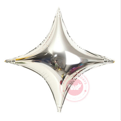 Balon cu stea cu 4 colțuri, argintiu, aur trandafir, pentru copii, decorare pentru petrecerea de mulți ani, cadou Jucărie clasică, Globo de aer pentru bebeluși