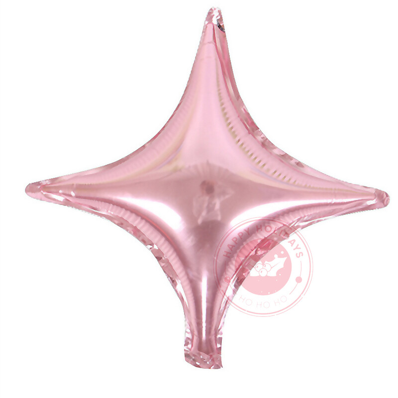 Balon cu stea cu 4 colțuri, argintiu, aur trandafir, pentru copii, decorare pentru petrecerea de mulți ani, cadou Jucărie clasică, Globo de aer pentru bebeluși
