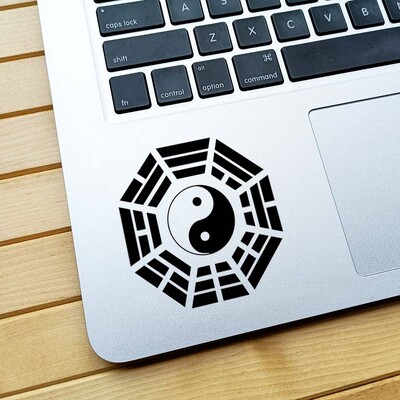 Yin Yang simbolis vinilo trackpad nešiojamojo kompiuterio lipdukas, skirtas Macbook Air 13 Pro 14 16 Retina 12 15 colių Mac planšetinio kompiuterio mobiliojo nešiojamojo kompiuterio lipdukas