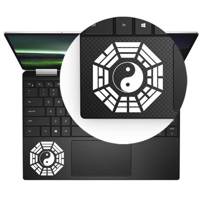 Yin Yang simbolis vinilo trackpad nešiojamojo kompiuterio lipdukas, skirtas Macbook Air 13 Pro 14 16 Retina 12 15 colių Mac planšetinio kompiuterio mobiliojo nešiojamojo kompiuterio lipdukas
