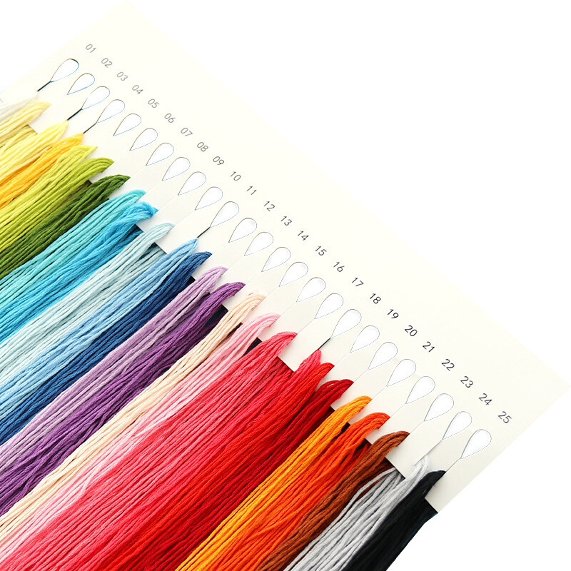 Siuvinėjimo medžiagų paketas „pasidaryk pats“ kryžminio dygsnio siūlai siuvinėjimo siūlai rankų darbo raštas savarankiškiems drabužiams pradedantiesiems medvilninių siūlų pynimui