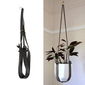 Синтетична изкуствена PU кожа Градинска закачалка за растения Декорация на стена Саксия за закрито На открито Atio Домашна висяща кошница Балконски декор