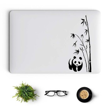 Panda Bamboo Laptop Sticker for Macbook Accessories Pro 14 16 Air Retina 12 13 15 Inch Mac Case Skin Vinyl Notebook Decal Decor