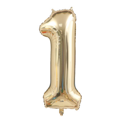 40-palcové obrovské platinové balóny s číslami, svetlo zlatý digitálny balón 1 2 3 4 5 6 7 8 9, narodeninové párty, svadobné dekorácie, Globos